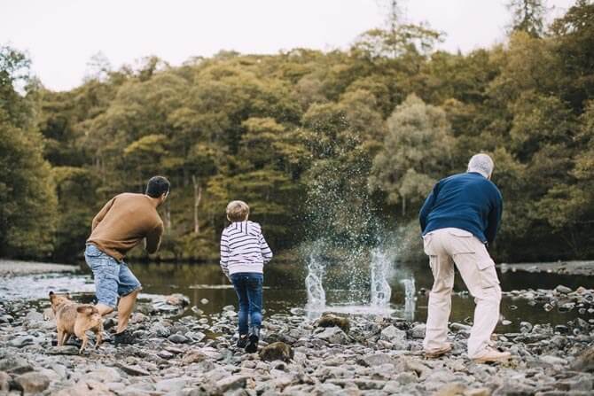 skipping stones