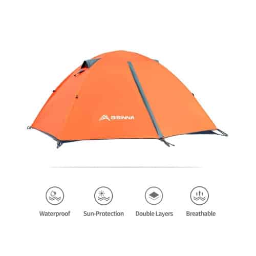 Double Layer Free Standing with Footprint Included OneTigris COSMITTO Lightweight Backpacking Tent 2 Person