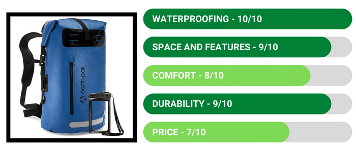 Earth Pak Waterproof Backpack 35L 55L 85L - Review