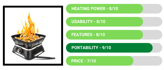 Review - Outland Living Firecube 805 Portable 14-Inch Square Propane Gas Fire Pit for Camping